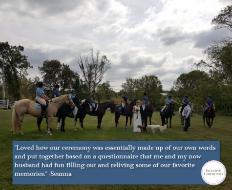 Inclusive Ceremonies Seanna and Rennie Horse Ranch Wedding