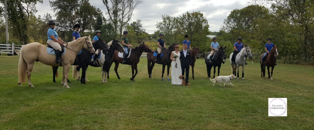 Horse ranch wedding